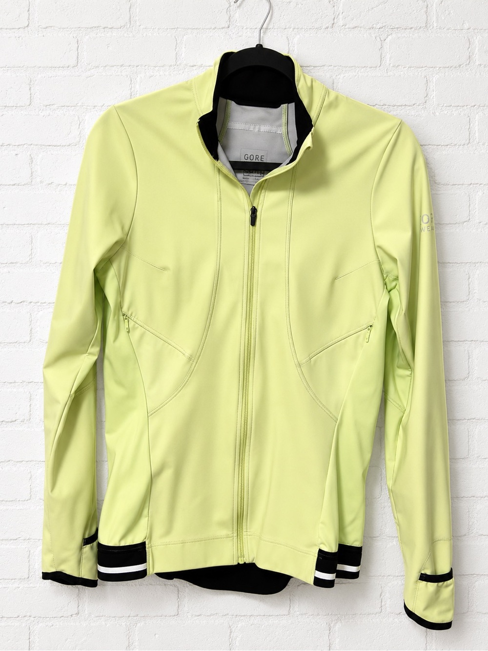 GORE Wear WINDSTOPPER Soft Shell Cycling Running Jacket Neon Yellow Women’s